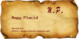 Magy Placid névjegykártya